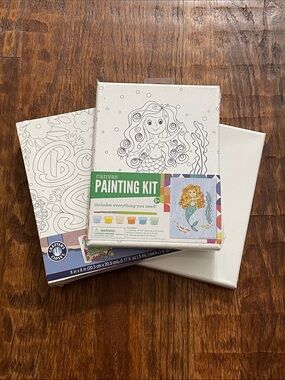 Canvas Painting Kit with Mermaid Design